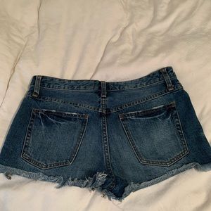 Free People denim shorts
